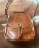 Vintage Gianfranco Lotti Large Leather Crossbody Messenger Hand Bag