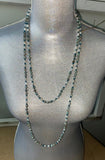 Beautiful Handmade Genuine Turquoise, Jade and Pearl Wrap Necklace