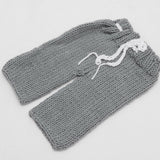 New Soft Gray Crochet Newborn Baby Infant Outfit