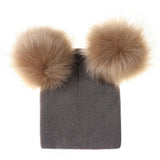 Adorable Extra Soft Pom Pom Boy or Girl Infant Toddler Knit Beanie Cap Hat